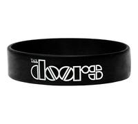 The Doors Logo Gummy Band - The Doors Black Wristband Gummy Rubber Bracelet Band Logo Name Gift Official