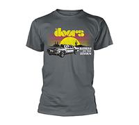The Doors RIDERS ON THE STORM - Camiseta para adulto, gris, M
