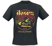 The Doors Warp Hombre Camiseta Negro 100% algodón Regular
