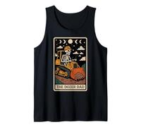 The Dozer Dad Bulldozer Truck HEO Tarjeta del Tarot del Día del Padre Camiseta sin Mangas