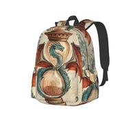 The Dragon In The Hourglass - Mochila ligera para viajes, senderismo, viajes diarios, negocios, mochila rosa para laptop para hombres y mujeres