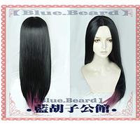 The Dragon Prince Claudia Peluca Cosplay Props 75cm Largo Recto Negro Ombre Púrpura Pelo sintético Cosplay Disfraz Pelucas + Peluca Cap