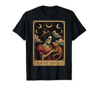 The Dragon Whisperer Barbudo Dragon Lizard Tarot Card Witchy Camiseta