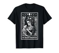The Dragon Whisperer Barbudo Dragon Lizard Tarot Card Witchy Camiseta