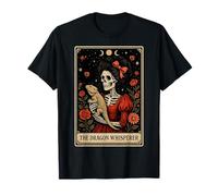 The Dragon Whisperer Barbudo Dragon Lizard Tarot Card Witchy Camiseta