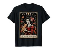 The Dragon Whisperer Barbudo Dragon Lizard Tarot Card Witchy Camiseta