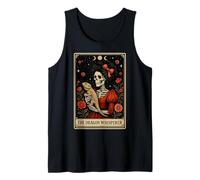 The Dragon Whisperer Barbudo Dragon Lizard Tarot Card Witchy Camiseta sin Mangas