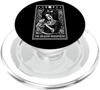 The Dragon Whisperer Barbudo Dragon Lizard Tarot Card Witchy PopSockets PopGrip para MagSafe