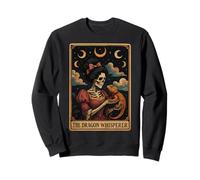 The Dragon Whisperer Barbudo Dragon Lizard Tarot Card Witchy Sudadera