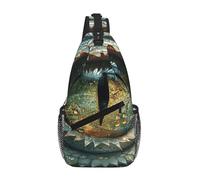 The Dragon'S Green Eyes Sling - Mochila delgada para hombres y mujeres, ligera, de viaje, bandolera, casual, mochila de viaje