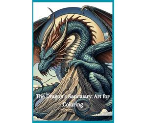 The Dragon's Sanctuary Art for Coloring: A journey to the heart of the realm of fire.