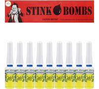 The Dreidel Company Hilarious Stink Vials Prank Kit - Paquete de 3 botellas de vidrio con olor desagradable para bromas picas (paquete de 3 (9 v