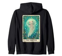 The Drifter Tarot Card Skeleton Medusa Goth Ocult Witchy Sudadera con Capucha