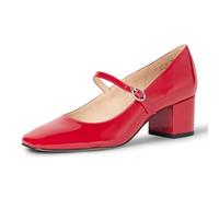 The Drop Aoki Heeled Mary Jane Tacones de Plataforma, Rojo, 37.5 EU