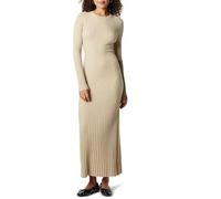 The Drop Ashlyn Ribbed Sweater Maxi Dress Vestido Largo, Gris Pardo Jaspeado, 3XL Grande
