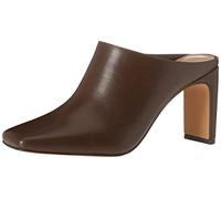 The Drop Avena Square-Toe Block-Heel Mule para Mujer, Grano de café, 39.5