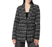 The Drop Blake Blazer Largo para Mujer, Bouclé Negro, XXL Grande