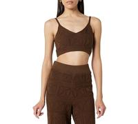 The Drop Bralette de Ganchillo Diza, Grano de café, XL