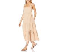 The Drop Britt Vestido Amplio tipo «Tent Dress» con Niveles para Mujer, Marrón Genjibre, L