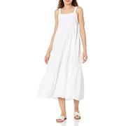 The Drop Britt Vestido Amplio Tipo «tent Dress» Con Niveles para Mujer, Ojal Blanco, S