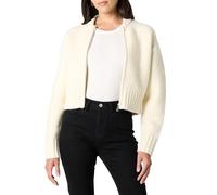 The Drop Brynne Bomber Sweater Cardigan Cárdigans, Blanco (Whisper White), M