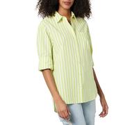 The Drop Camisa Larga Kendra de Corte Holgado para Mujer, Rayas Lima, L
