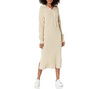 The Drop Claudia Vestido Midi Cómodo con Capucha para Mujer, Crème Brulee, XXS