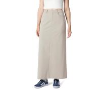 The Drop Denis Woven Long Column Skirt Falda, Crema Brezo, S