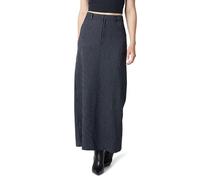 The Drop Denis Woven Long Column Skirt Falda, Rayas de Color Azul Marino, M