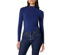The Drop Ebony Mock Neck Long Sleeve Top Camisas, Azul Marino, XL