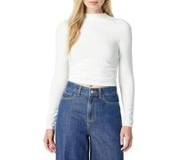 The Drop Ebony Mock Neck Long Sleeve Top Camisas, Leche de Coco, M