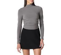 The Drop Ebony Mock Neck Long Sleeve Top Camisas, Tornado Gris, M