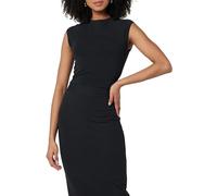 The Drop Eloisa Cap Sleeve Crop Top, Black, M