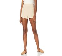 The Drop Faith Pantalón Corto de Punto Acanalado sin Cierre para Mujer, Creme Brulee, XXL Grande
