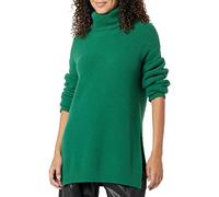 The Drop Grayson Jersey Supersuave con Cuello Alto y Hombros Caídos para Mujer, Malaquita Verde, XS