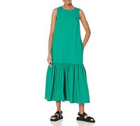 The Drop Ilana Maxivestido Holgado de Popelina Sin Mangas Y Dobladillo Amplio para Mujer, Verde Ultramarino, XS