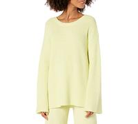 The Drop Jersey Acanalado con Abertura en la Espalda y Cuello Redondo (Disponible en Tallas Grandes) Mujer, Mariposa, XL
