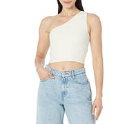 The Drop Jersey para Mujer, Kofi Corto Asimétrico, Blanco Whisper, XXL