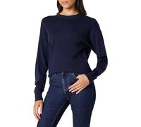 The Drop Lulu Essential Crew Neck Sweater Suéter, Azul Marino, XXS
