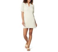 The Drop Minivestido Melia de Ganchillo con Cuello para Mujer, Blanco Whisper, M