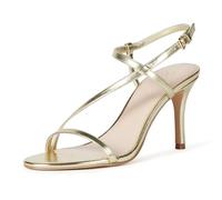 The Drop Mujer Arco Sandalia de Tacón con Tiras, Oro, 36.5 EU