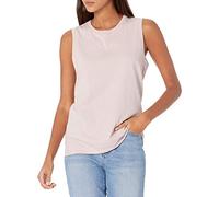 The Drop Nicole Camiseta sin mangas de estilo gimnasio de cuello redondo para Mujer, Rosa pastel, XXL