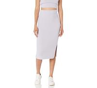 The Drop Omari - Falda de suéter acogedora para mujer, color morado polvoriento, talla M