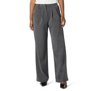 The Drop Pantalón Nancy para Mujer, Pernera Ancha con Pliegues Delanteros, Gris Jaspeado, 5XL Grande