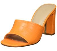 The Drop Pattie Sandalias Destalonadas de Tacón de Bloque para Mujer, Zanahoria Naranja, 37.5 EU