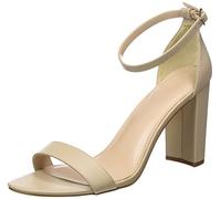 The Drop Rebecca Sandalia de tacón alto con tiras Mujer, Beige, 35.5 EU