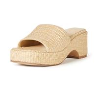 The Drop Sandalias para Mujer, Bertina Plataforma, Rafia Natural, 39 EU