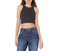 The Drop Top Básico para Mujer, Harper, Corto sin Mangas, Negro, XXL