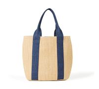 The Drop Tracy Large Canvas Detail Straw Tote Tote Bag Mujer (Pack de 1)