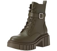 The Drop Women's Botas de estilo militar Koi con cordones y plataforma, Verde Oliva, 39